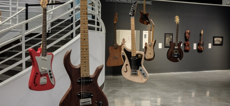 A Celebration of Freeman Vines as “Hanging Tree Guitars” Opens in Winston-Salem