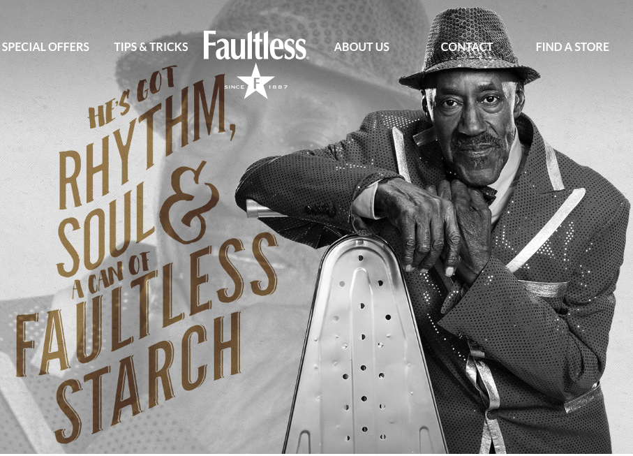 Ironing Board Sam is the New Spokesperson for Faultless Spray Starch!