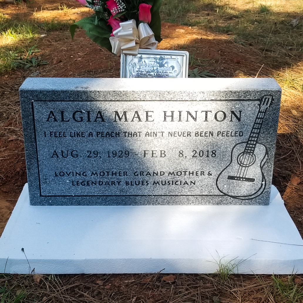 Algia Mae Hinton’s Legacy Lives On Even More with a New Headstone!