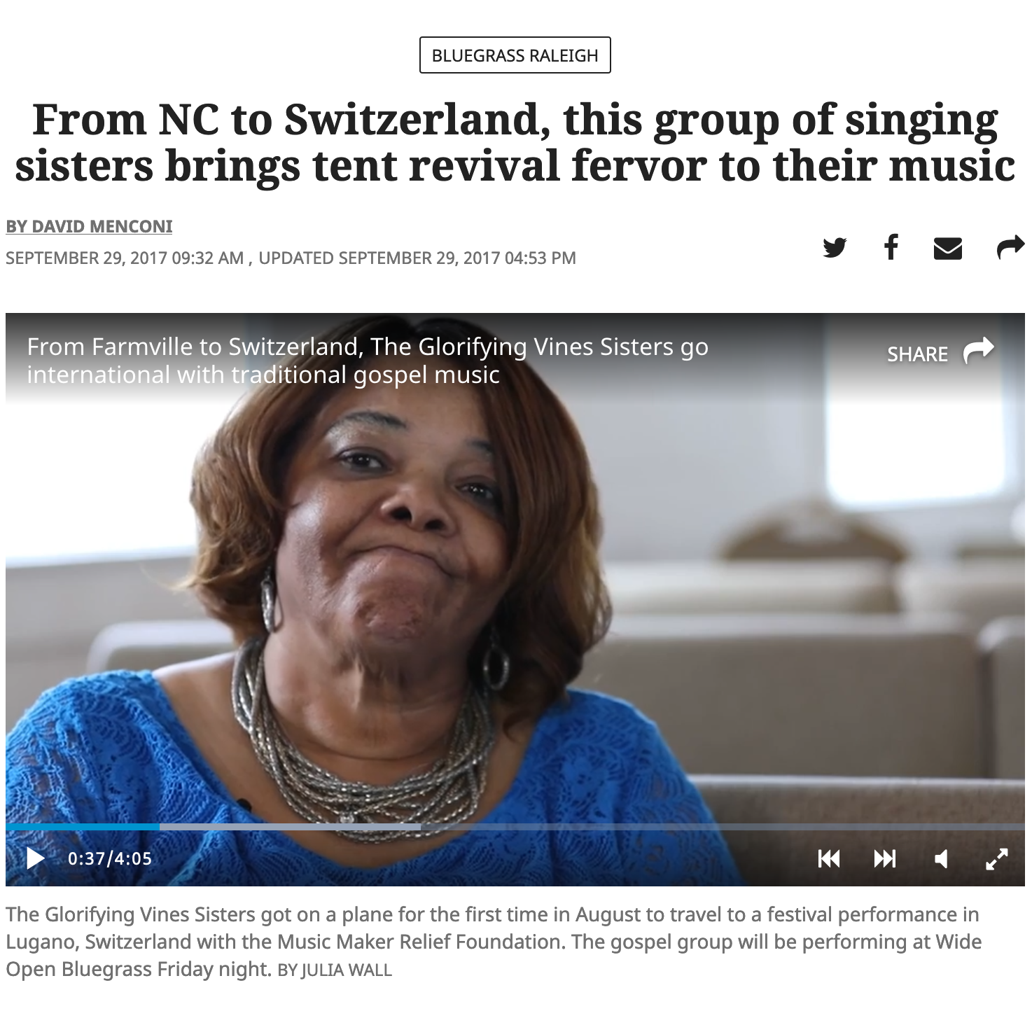 The Glorifying Vines’ Journey to Switzerland!